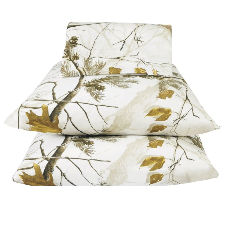 Wildon Home Realtree Camo Snow Sheet Set Reviews Wayfair