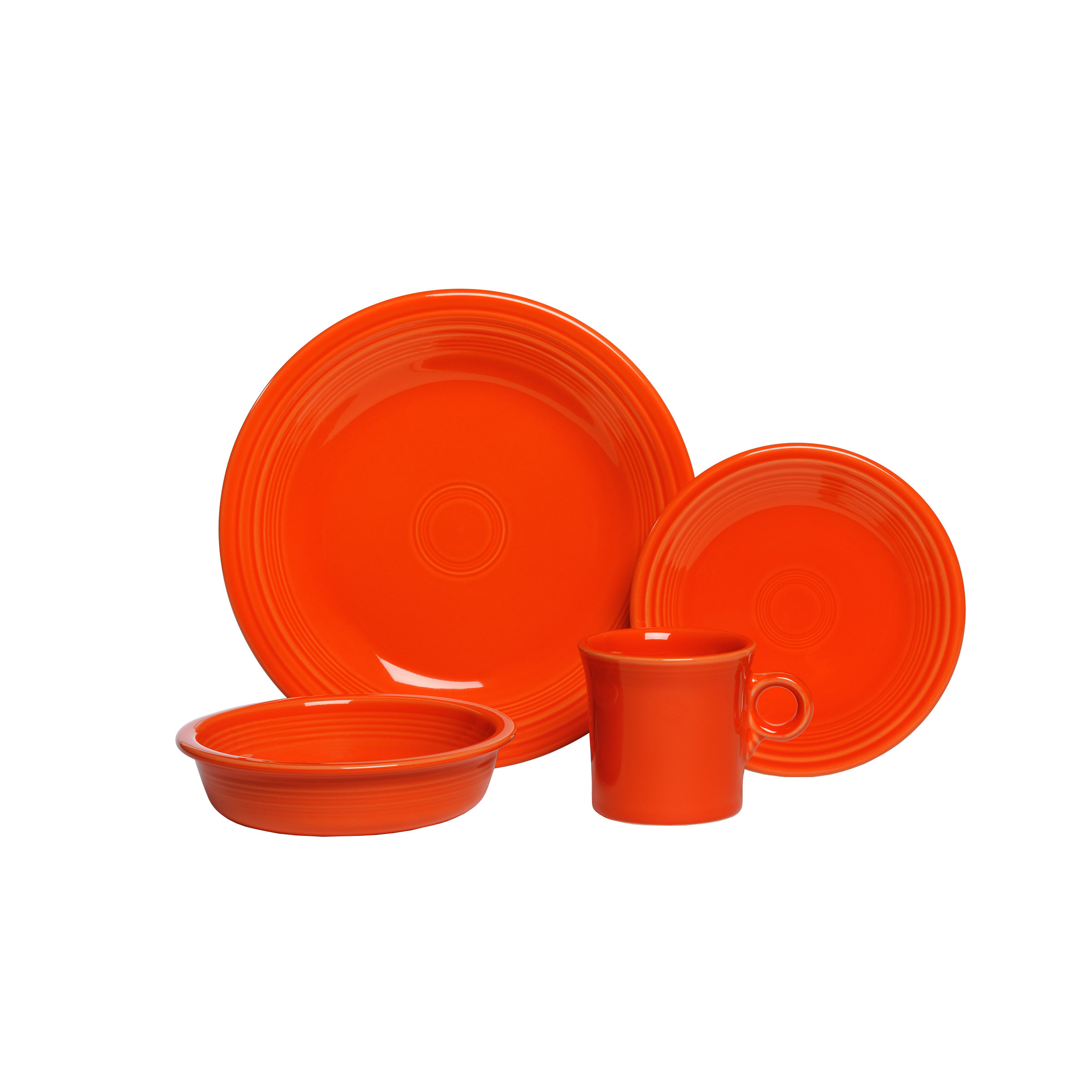 Fiesta Dinnerware 4 Piece Place Setting Set, Service for 1 & Reviews