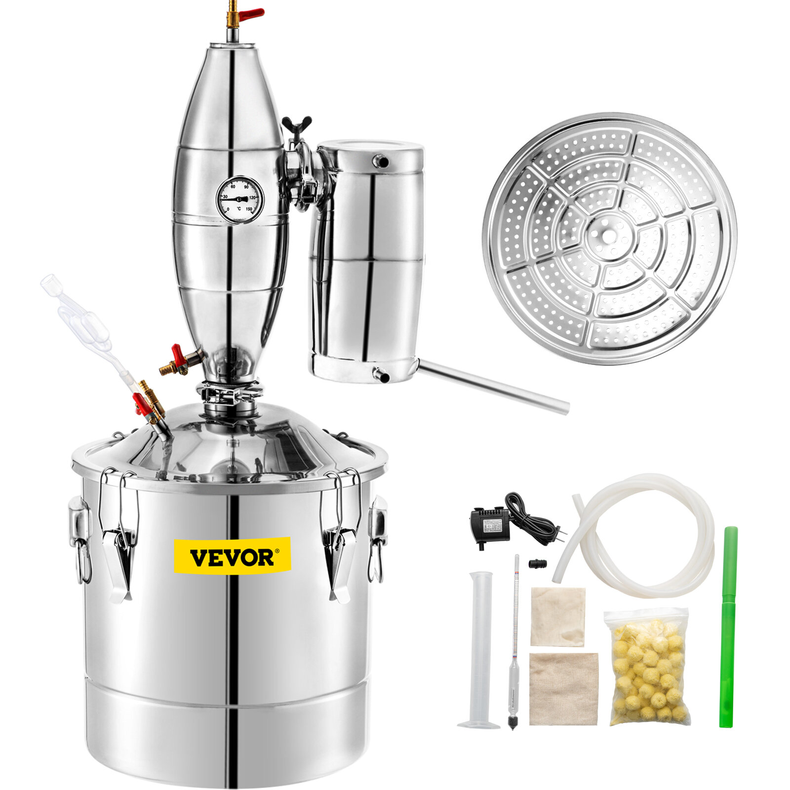 New 25L Transformer wine maker brew kit Alcohol Distiller household stainless 