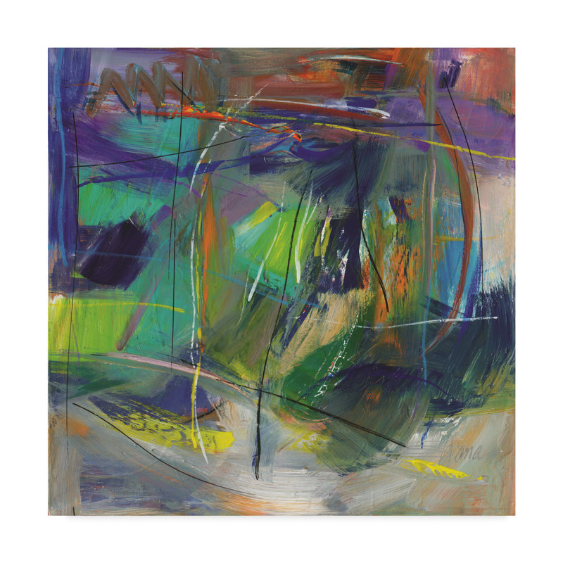 Trademark Art Mist Of Nature Acrylic Painting Print On Wrapped Canvas Wayfair