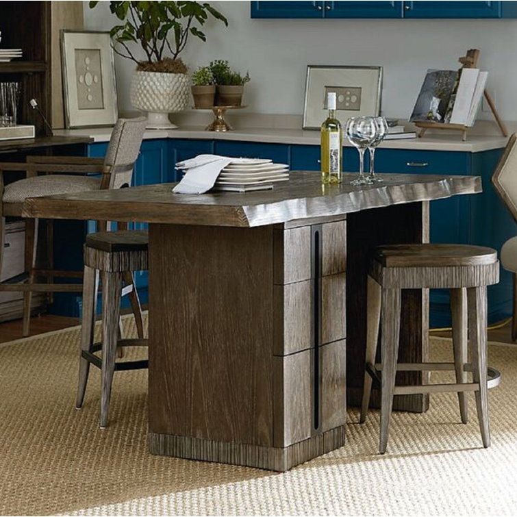 Gracie Oaks Hackney Kitchen Island Set Reviews Wayfair
