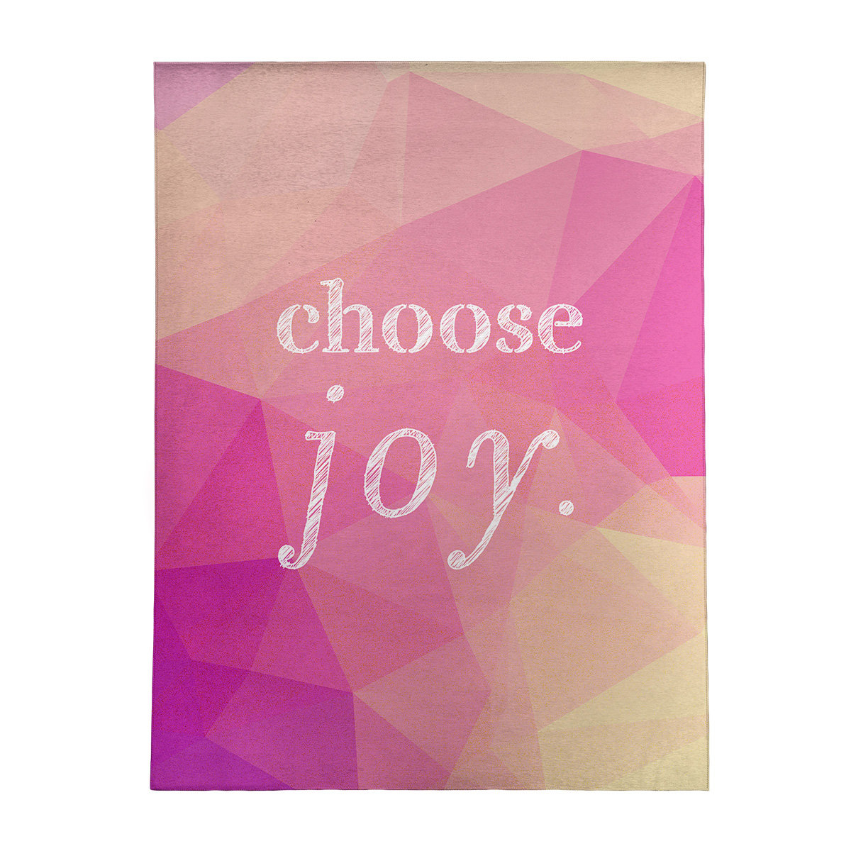 East Urban Home Faux Gemstone Choose Joy Quote Poly Chenille Rug Wayfair