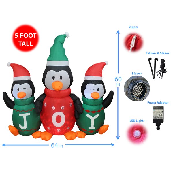 The Holiday Aisle Christmas Inflatable JOY to The World 