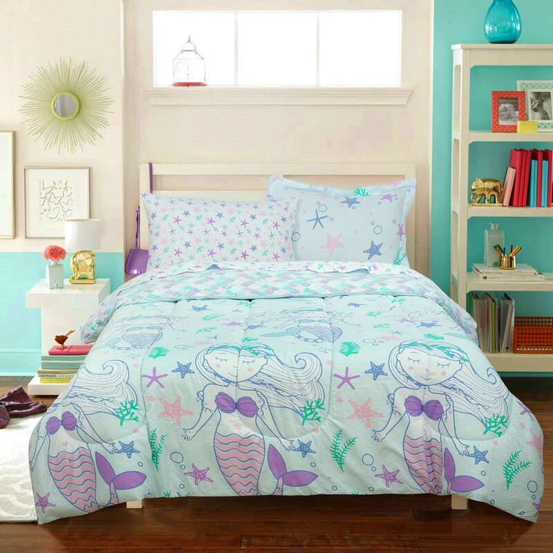 mermaid comforter set twin