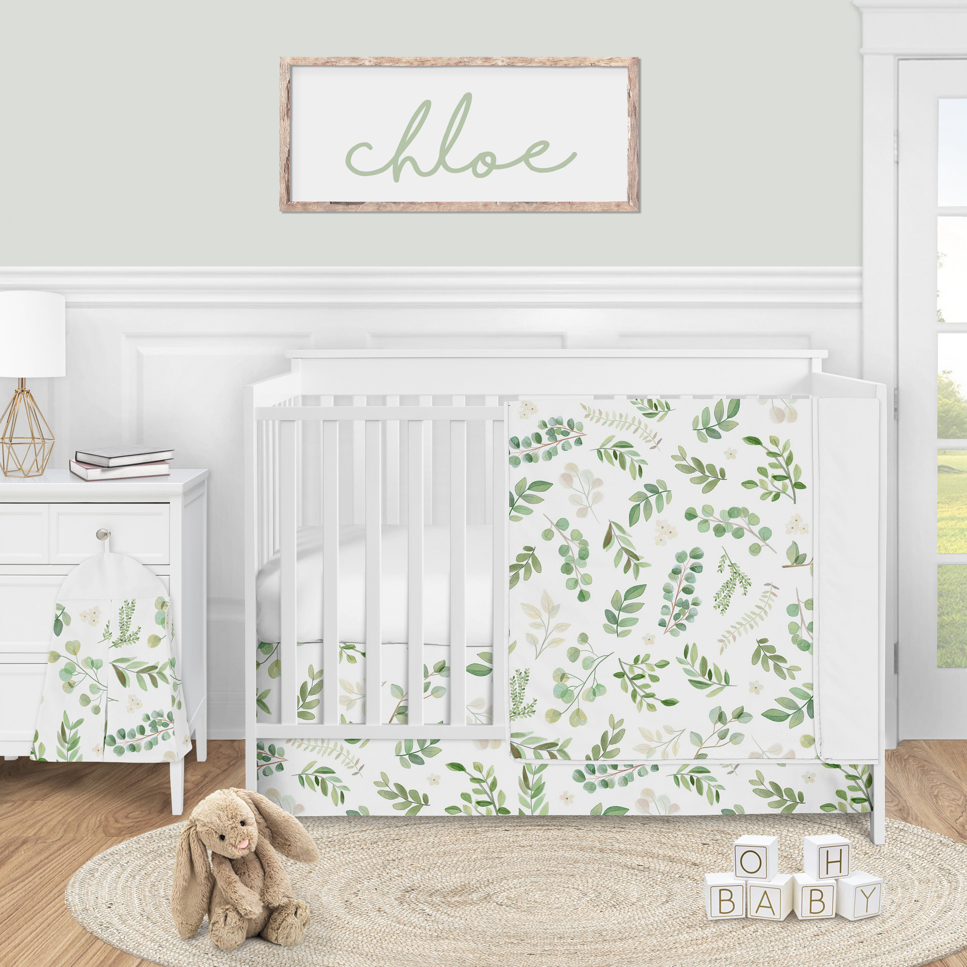 floral girl crib bedding