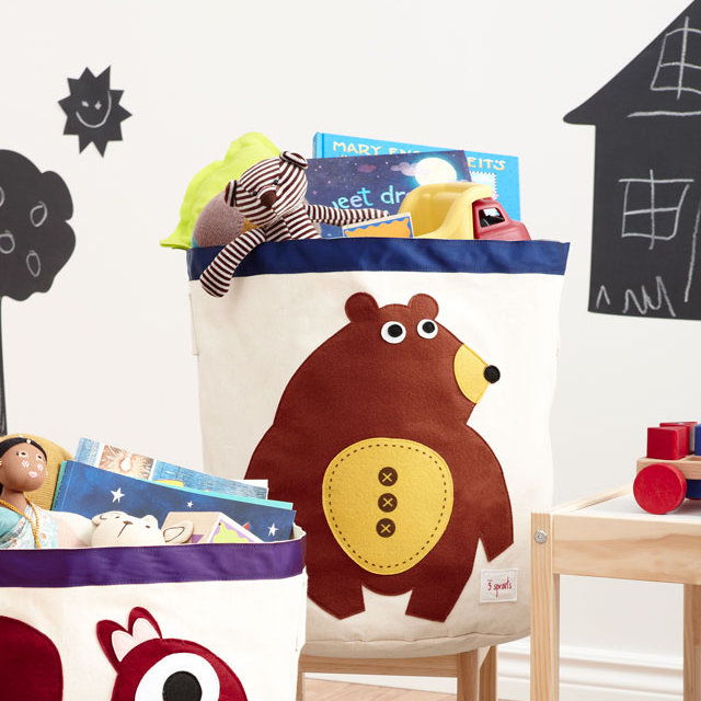 3 Sprouts Storage Bin, Bear (794504675818)