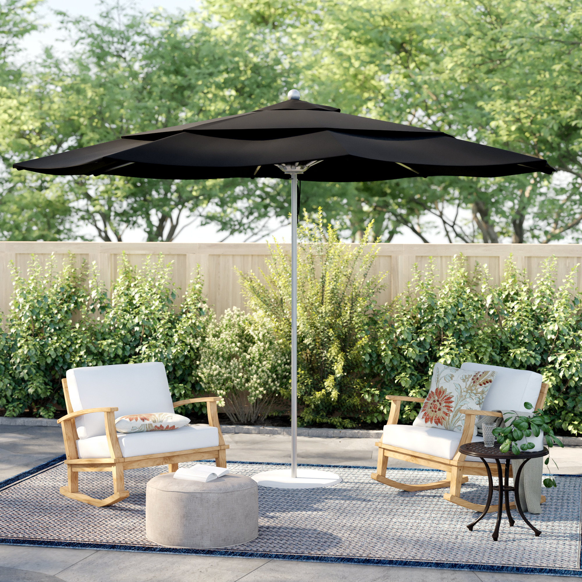 Sol 72 Outdoor Caravelle 11 Market Sunbrella Umbrella Reviews Wayfair