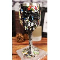 Ossuary Style Skulls Hand Wine Goblet Bones by Private Label 