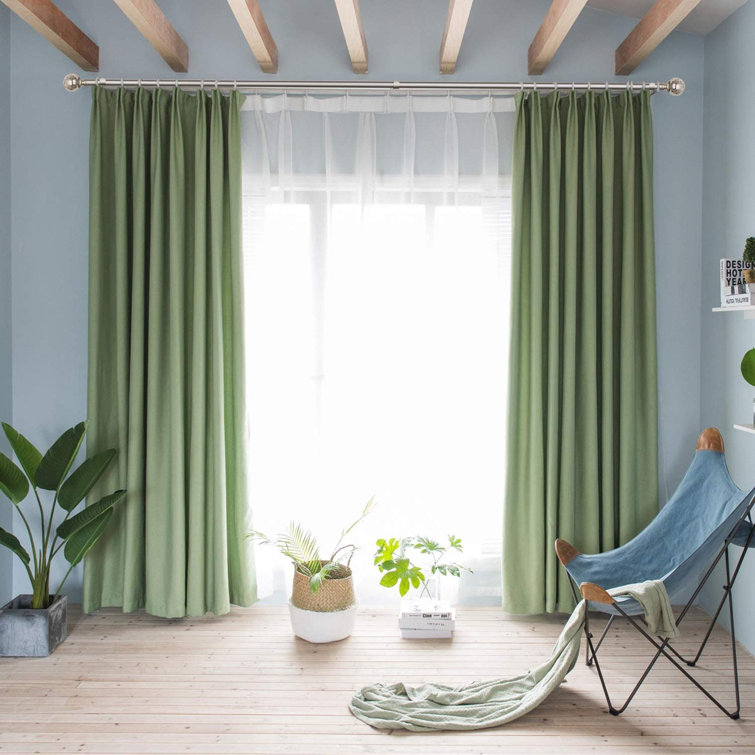 144 inch curtain rod