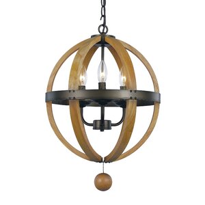 Dimitri 3-Light Globe Pendant