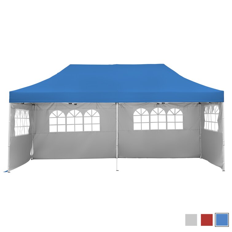 10'x10' Pop Up Canopy Party Tent F Model Upgraded Frame Purple 