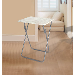 Jacobsen Metallic Veneer Folding Snack Tray Table Jacobsen Metallic Veneer Folding Snack Tray Table