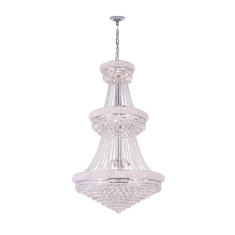 Rosdorf Park Andres 34 Light Unique Statement Tiered Chandelier With Wrought Iron Accents Wayfair