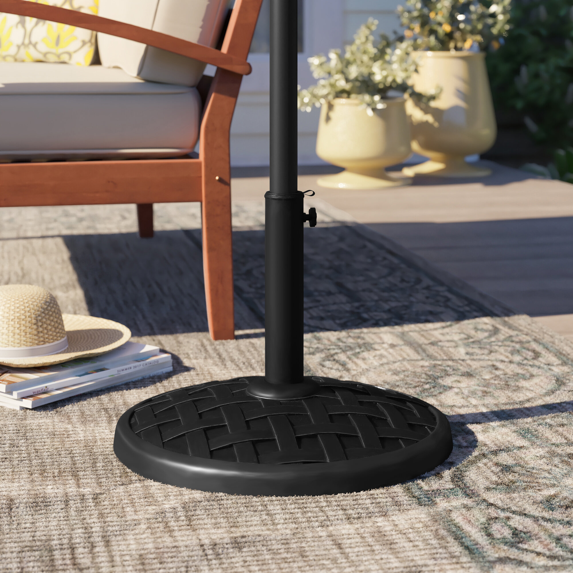 Black Grey Patio Umbrella Stands Bases You Ll Love In 2020 Wayfair