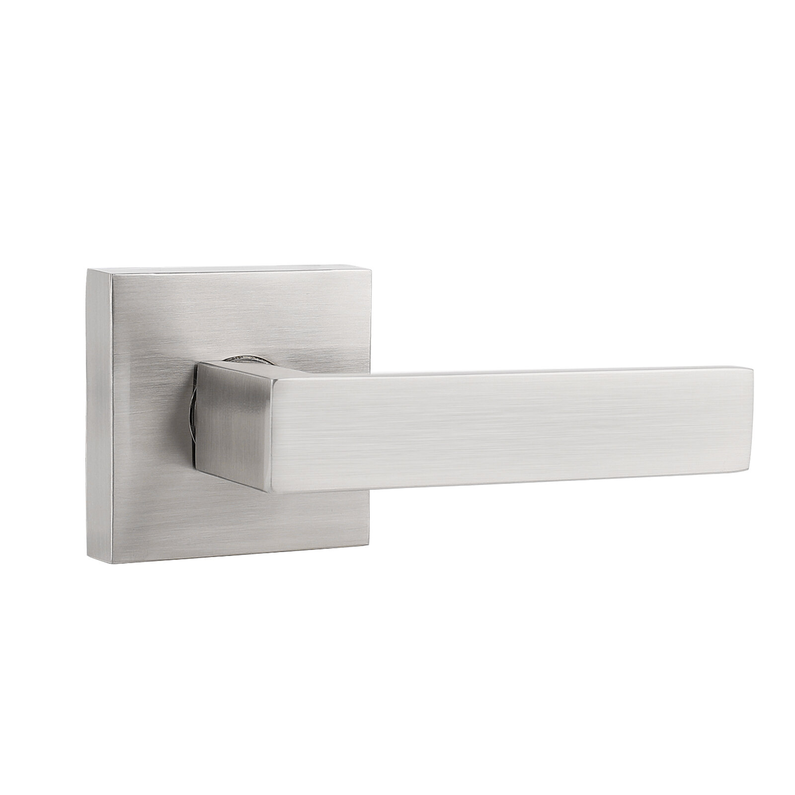 Lot of 10 Satin Nickel Door passage lever handle Locks closet hallway Brushed 