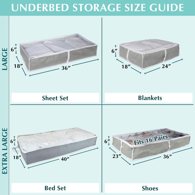 Rebrilliant Salinas Soft Plastic Underbed Storage Reviews Wayfair