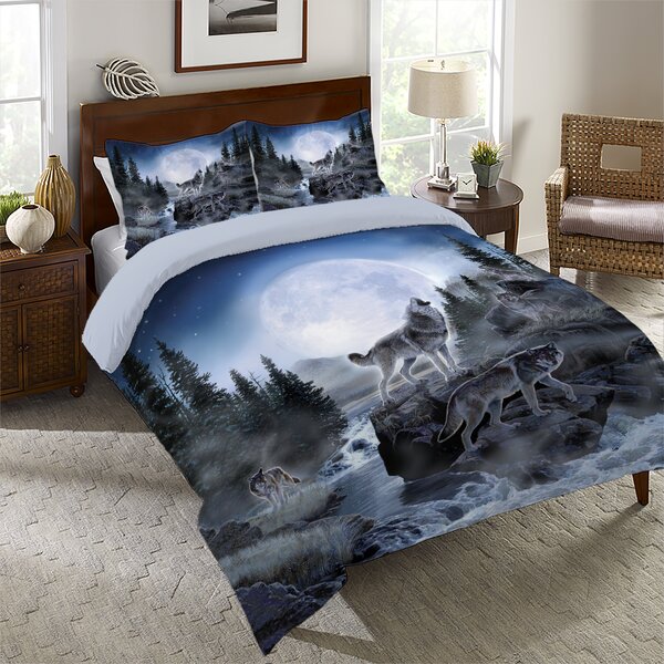 Hand Drawn Be Wild and Wonder Words Howling Wolf in The Woods Under Moon Ambesonne Adventure Soft Flannel Fleece Throw Blanket 50 x 60 Cozy Plush for Indoor and Outdoor Use Night Blue White 