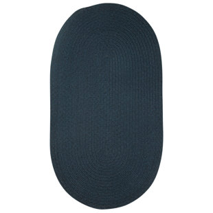 Matthias Dark Wool Dark Blue Area Rug by