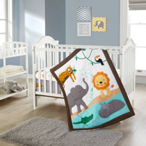 zoo crib bedding set