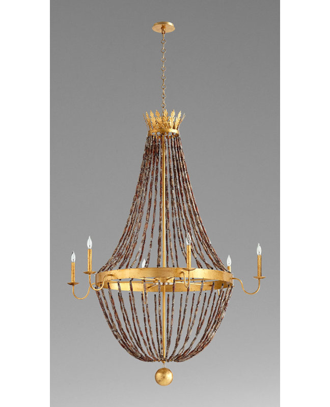 Cyan Design 6 - Light Candle Style Empire Chandelier with ...