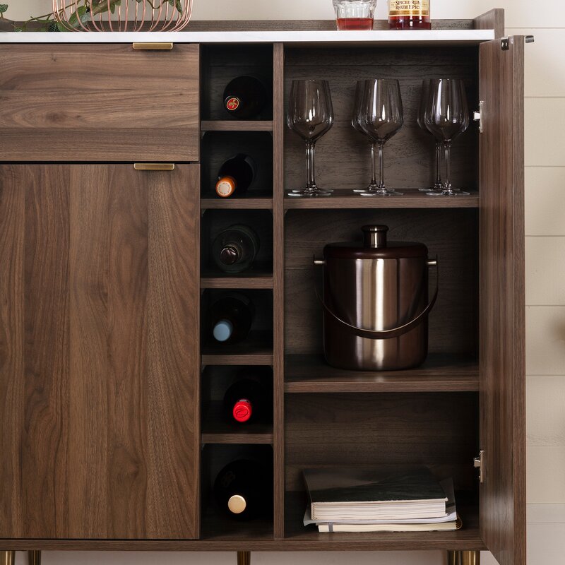 South Shore Hype Buffet With Wine Storage Reviews Wayfair