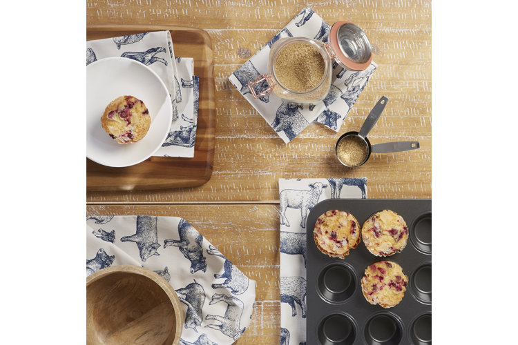 tea towels with farm animal print