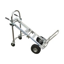 Aluminium Alloy Portable Cart Luggage Trolley Folding Hand Truck 2/4 Wheel 