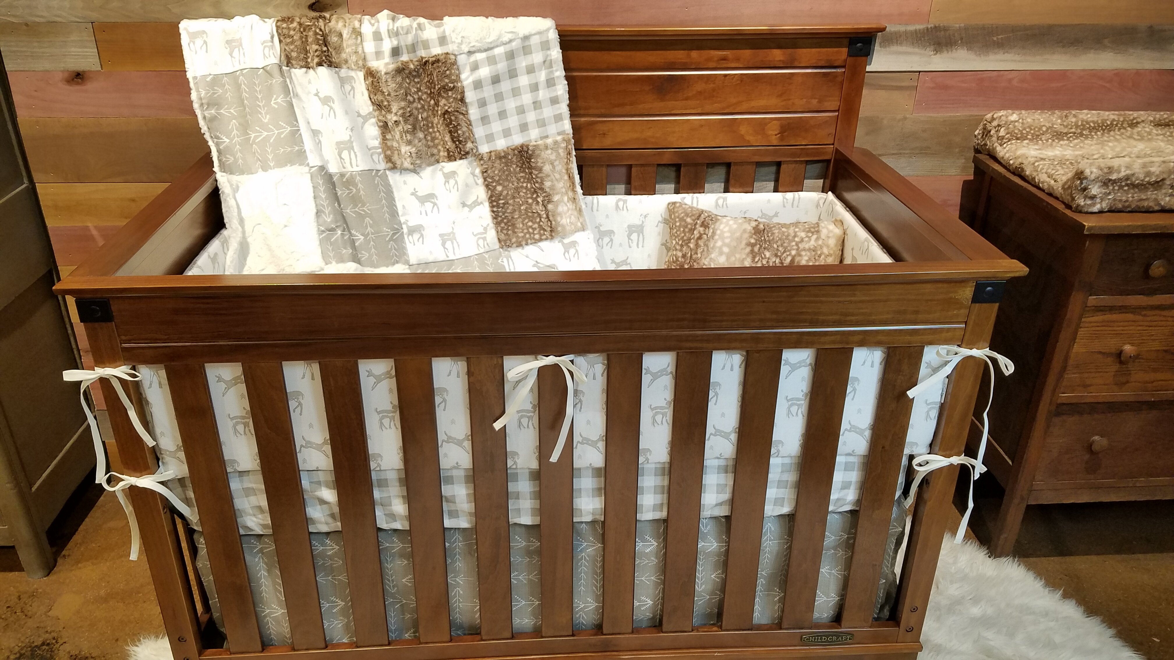 Harriet Bee Strobel Fawn 4 Piece Crib Bedding Set Wayfair Ca