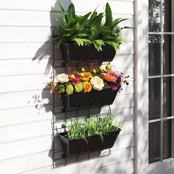 Detachable Self Watering Flower Plant Pot Table Planter PP Home Garden Decor 