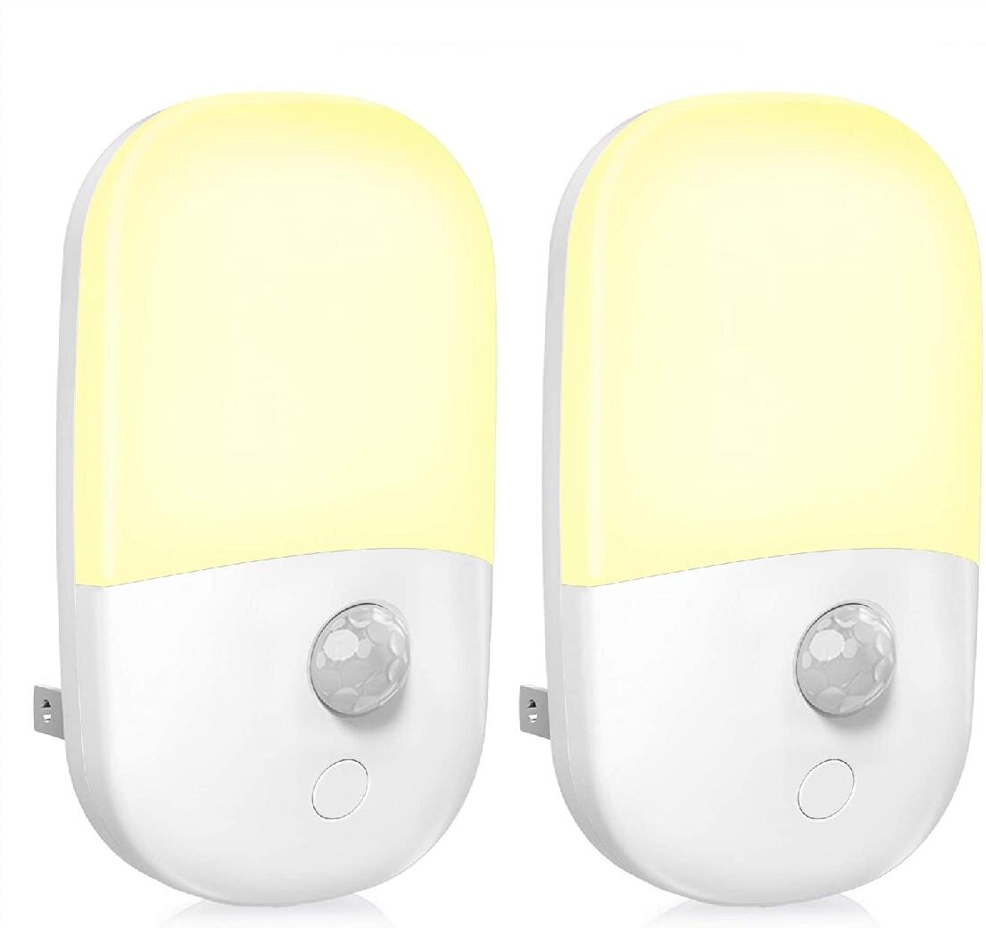Brightness Adjustable DEWENWILS Plug in LED Night Light with Light Sensor 2 Pk 