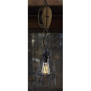 Barn Pulley Pendant Light Wayfair Pulley 1 Light Mini Pendant