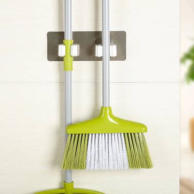Wall Mounted Mop Brush Broom Organizer Hanger Holder Storage Rack Kitchen Clean 