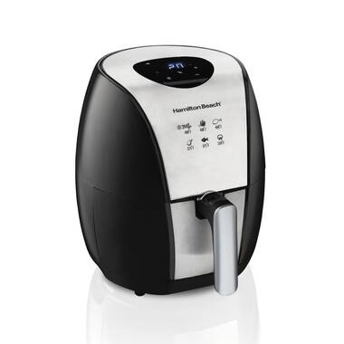 HOLSEM Digital Air Fryer with Rapid Air Circulation System 3.4 QT Capacity with LED Display Black/Stainless Steel