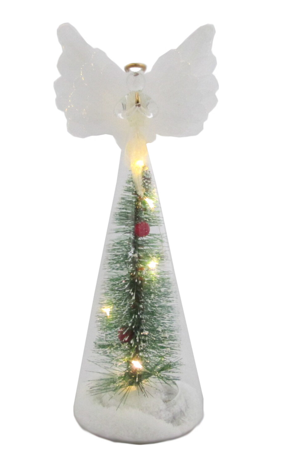 6 Kinds/Bag Angel Wings Shaped Christmas Tree Decorations Hanging Pendant Decor= 