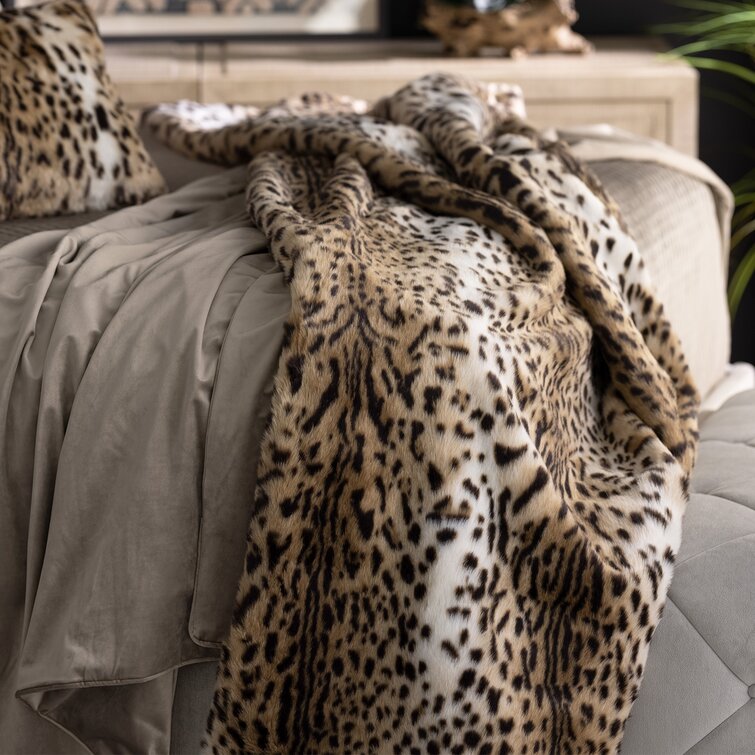 Lili Alessandra Leopard Throw Blanket | Perigold