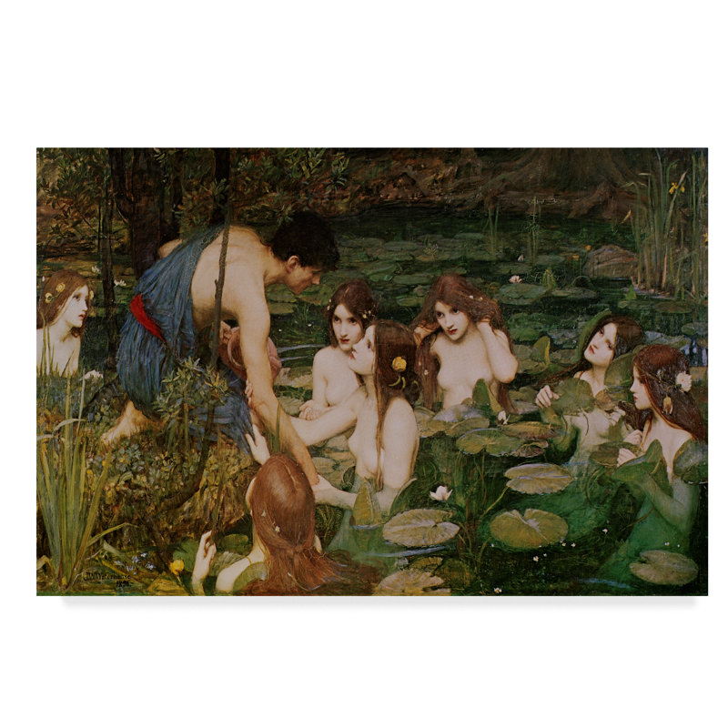 Winston Porter Hylas The Nymphs Oil Painting Print On Wrapped