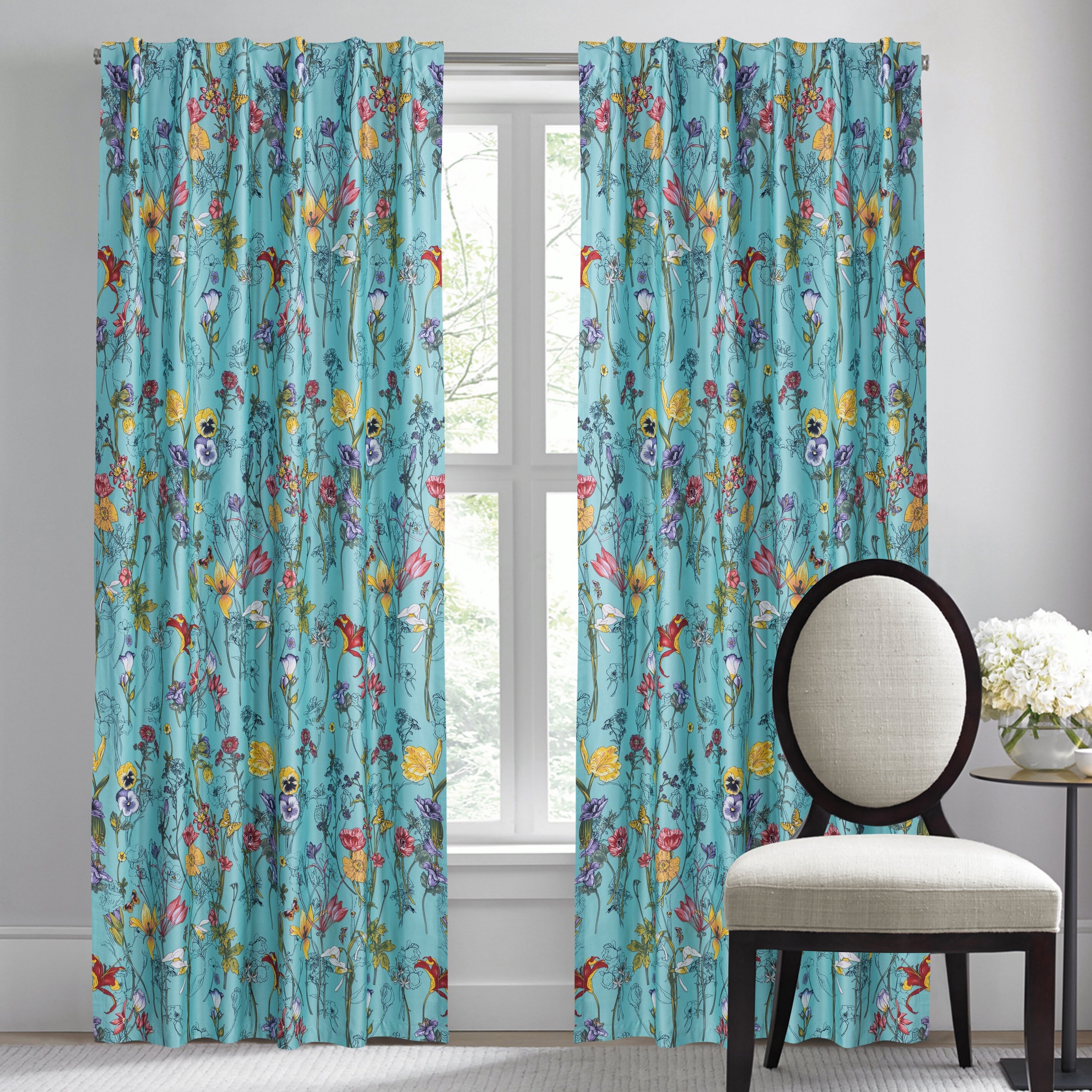 tiffany blue curtains