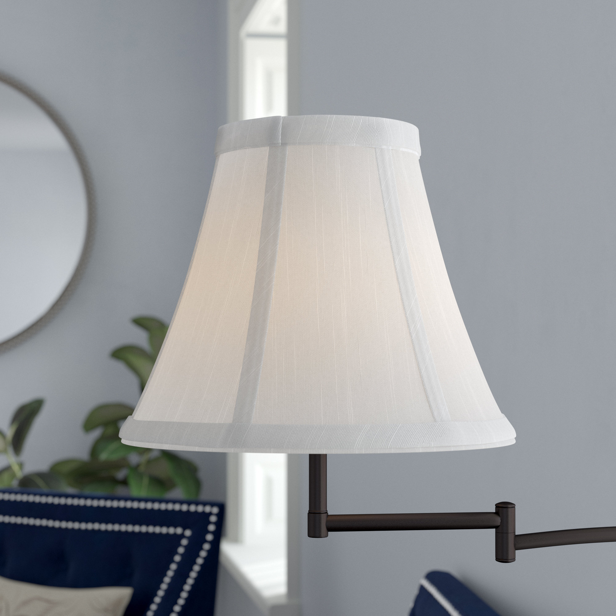 Cream Softback Accent Shade Lamp Light Accessory Lampshade Modern Bell Decor New
