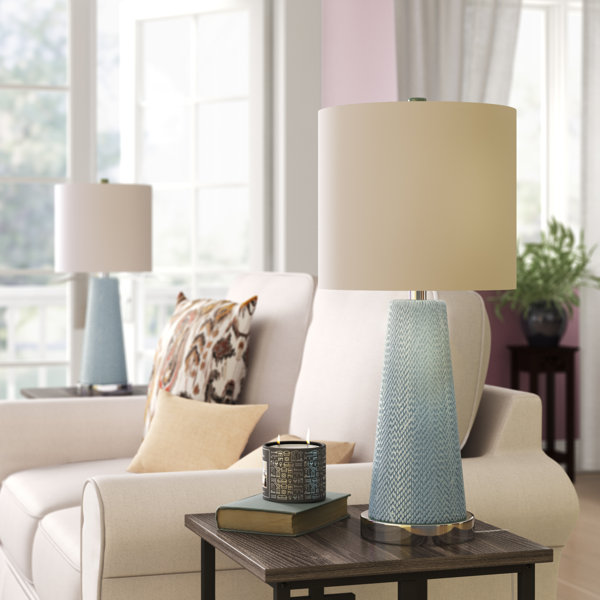 dark teal table lamp