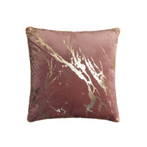 metallic marble pillow