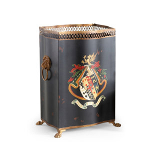 Go to store & view more images Chelsea House Coat/Arms Tole Waste Basket