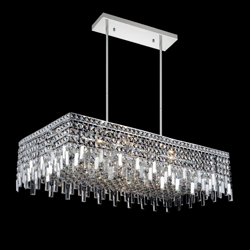 rectangular shade chandeliers wide navya 10light rectangular shade kitchen island pendant willa arlo interiors rectangular shade chandeliers wide navya 10light rectangular shade kitchen island pendant willa arlo interiors