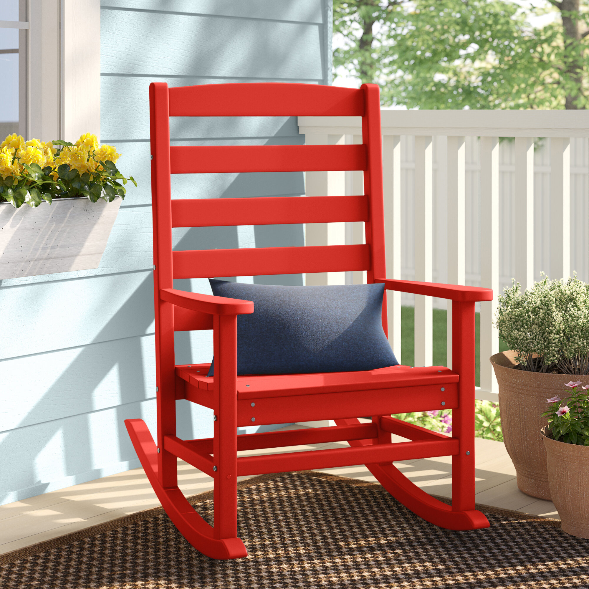 red rocking chairs for outside