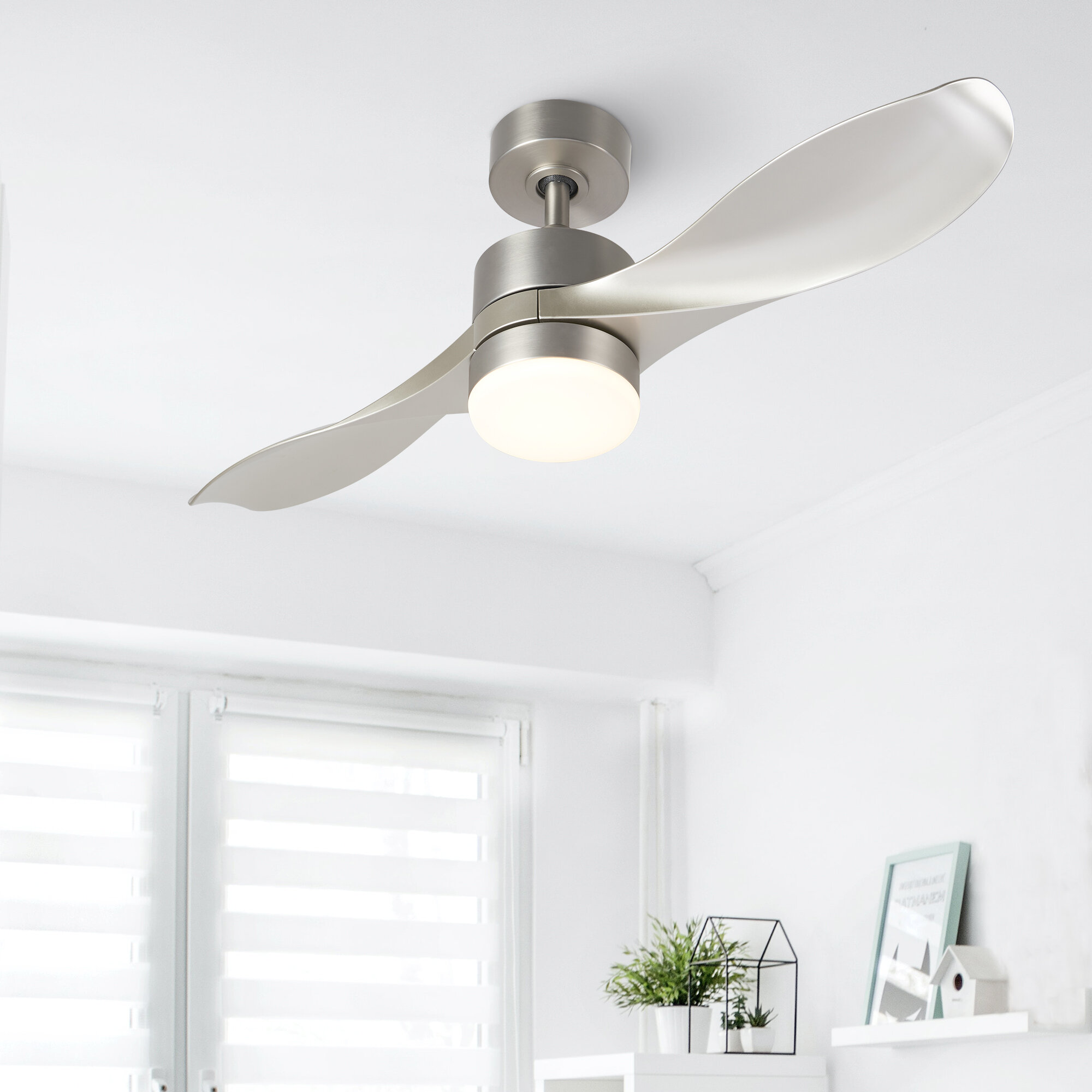 George Oliver Jaclyn 42'' Ceiling Fan with LED Lights & Reviews | Wayfair