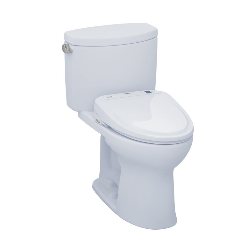Toto Washlet Drake Ii Two Piece Elongated 1 28 Gpf Toilet And Washlet S300e Bidet Seat Washlet Seat Included Wayfair