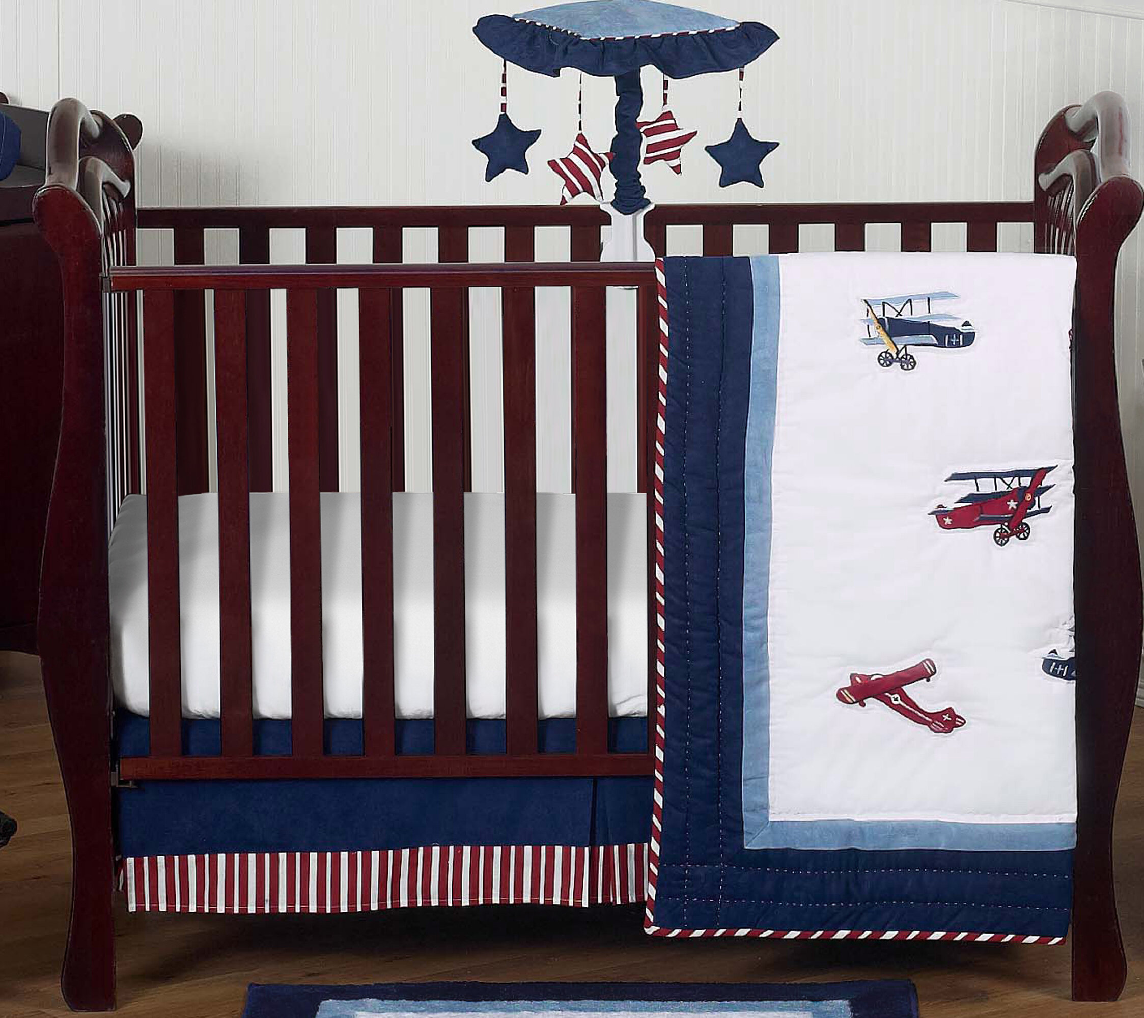 Sweet Jojo Designs Vintage Aviator 4 Piece Crib Bedding Set Wayfair