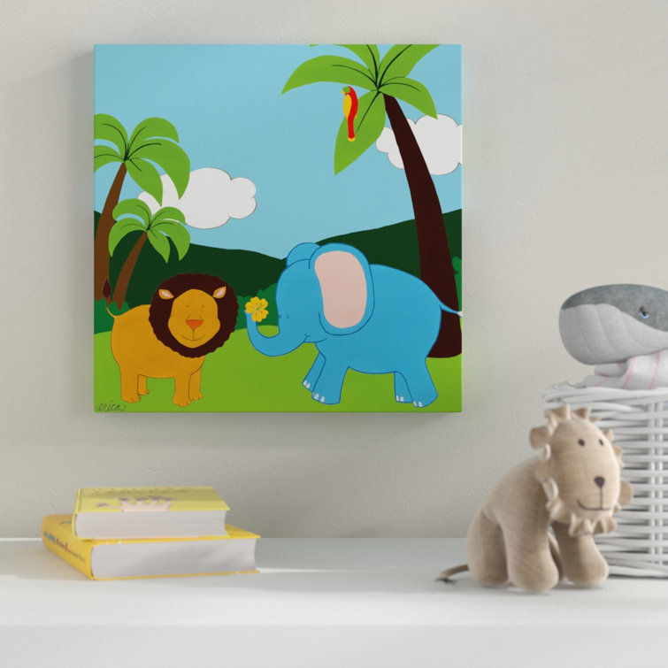 Zoomie Kids Jungle Jamboree Iv Canvas Art Wayfair