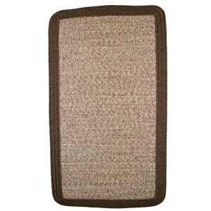 Town Crier Brown Heather with Brown Solids Indoor/Outdoor Rug