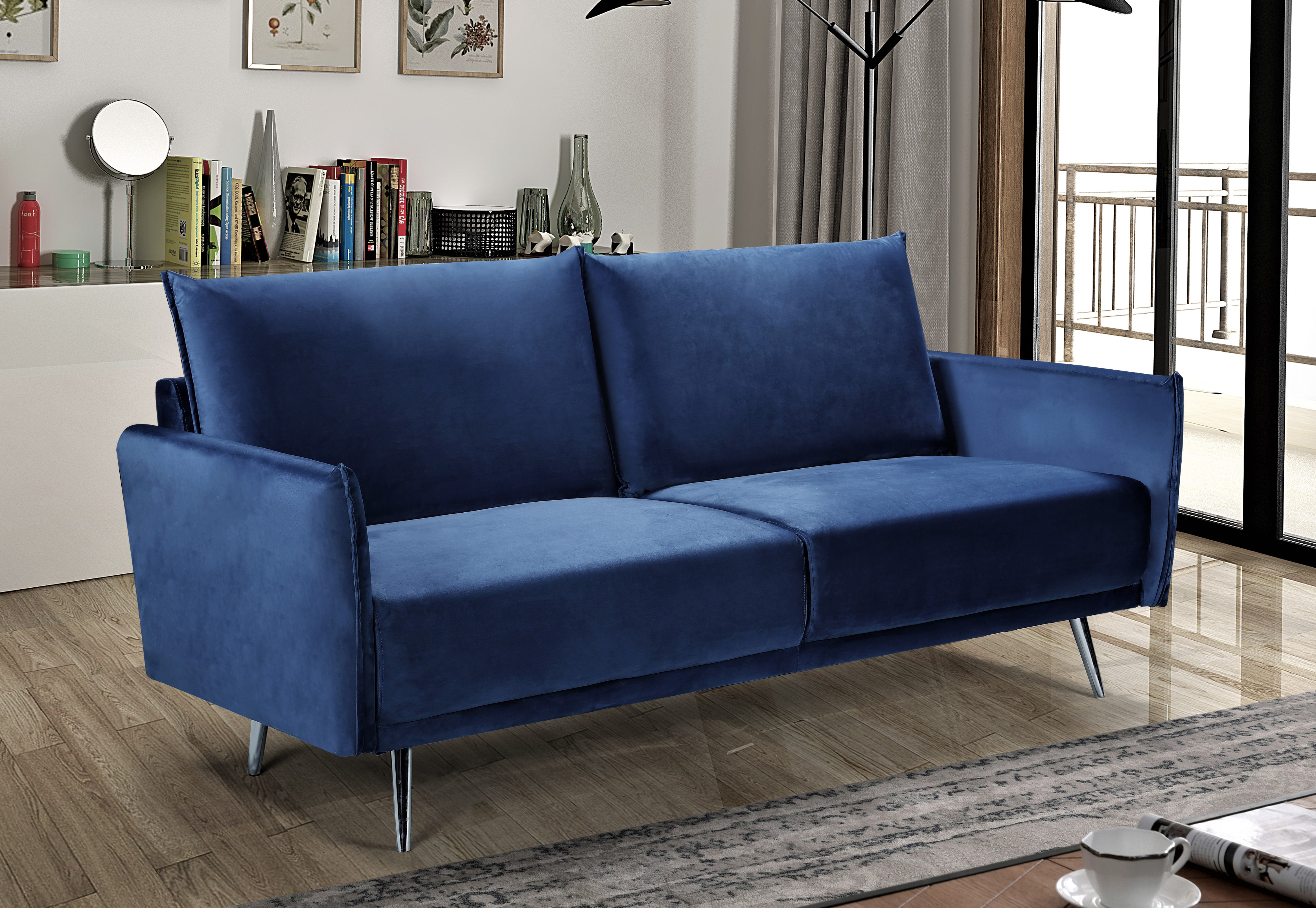 Mercer41 Seychella Velvet 72 83 Wide Square Arm Sofa Reviews Wayfair