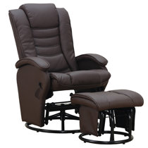 metal glider rocker with ottoman
